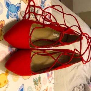 Matte Red High Heels